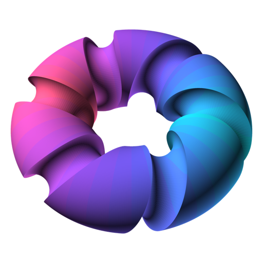 The NeoSCAD logo, a twisted helical ring